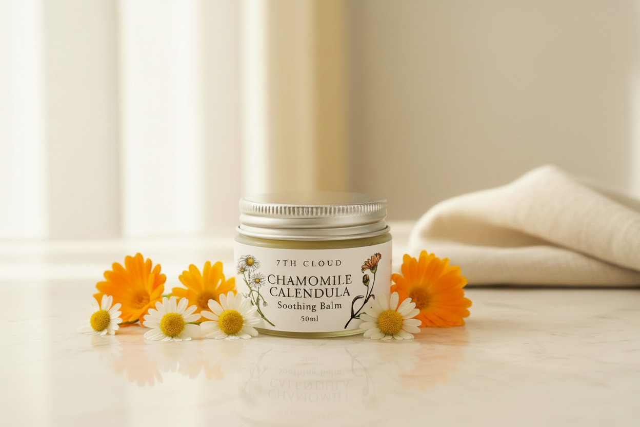 Soothing Chamomile Chalendula Balm. Handmade in New Zealand