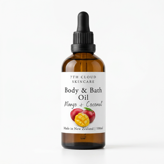 Mango and Coconut Body and Bath Oil handmade in New Zealand