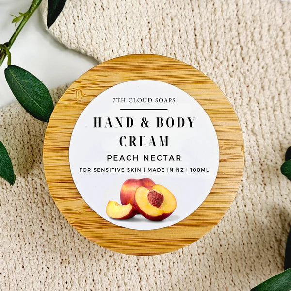 Peach Nectar natural Hand and Body cream made in New Zealand