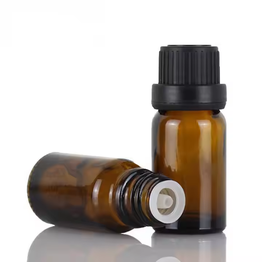 10ml amber glass bottle with dripper for essential and fragrance oils. New Zealand