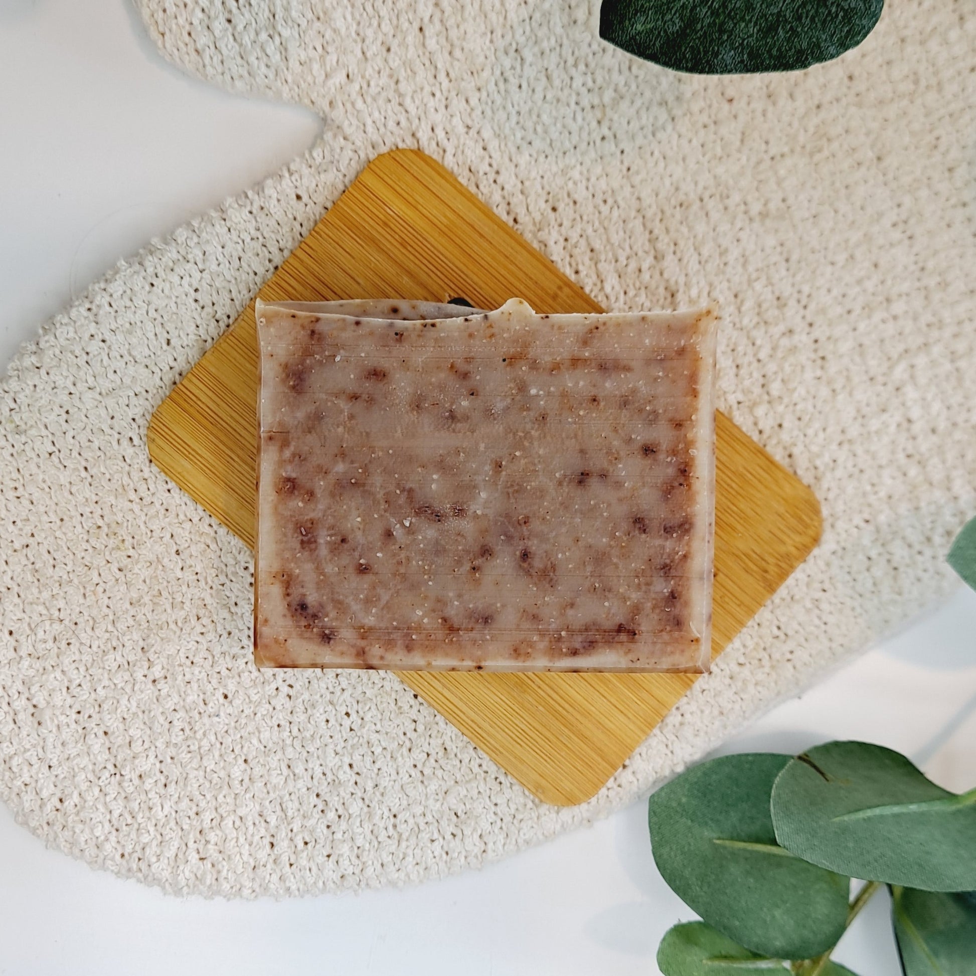 Basil Lime Eucalyptus Tallow soap bar handmade in New Zealand