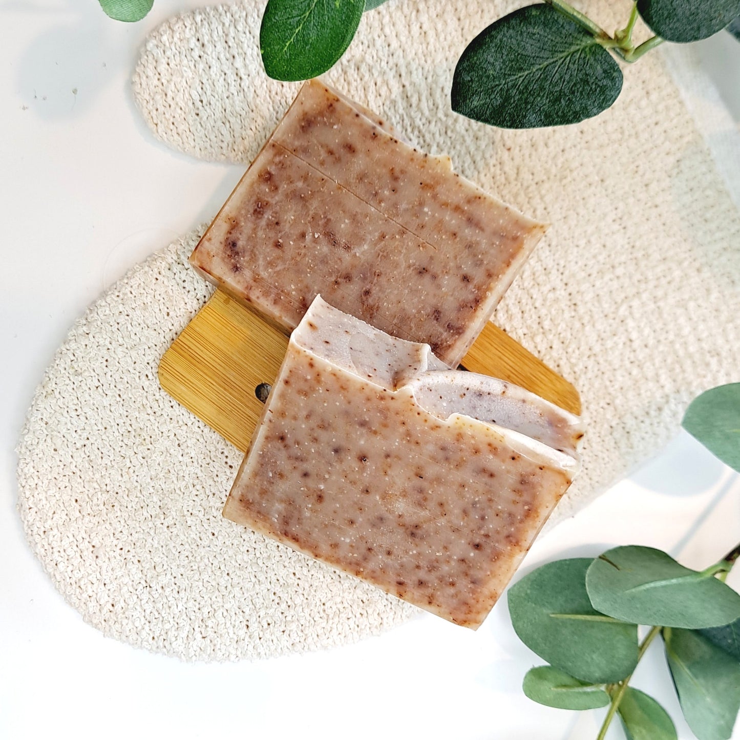 Basil Lime Eucalyptus Tallow soap bar handmade in New Zealand
