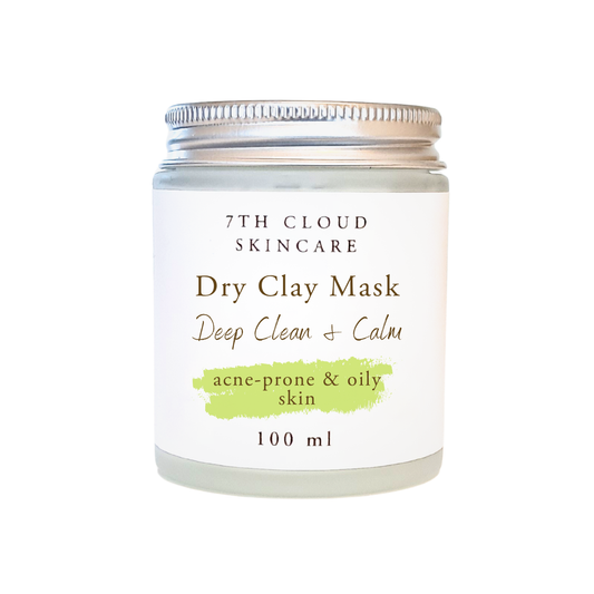 Deep Clean and Calm Dry Clay mask for acne-prone and oily skin handmade in New Zealand