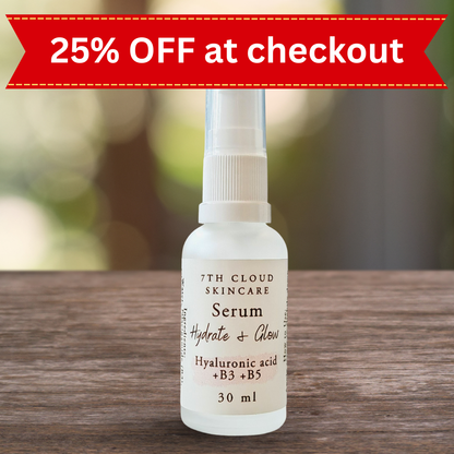 Hydrate & Glow Serum| Hyaluronic Acid + B3 + B5