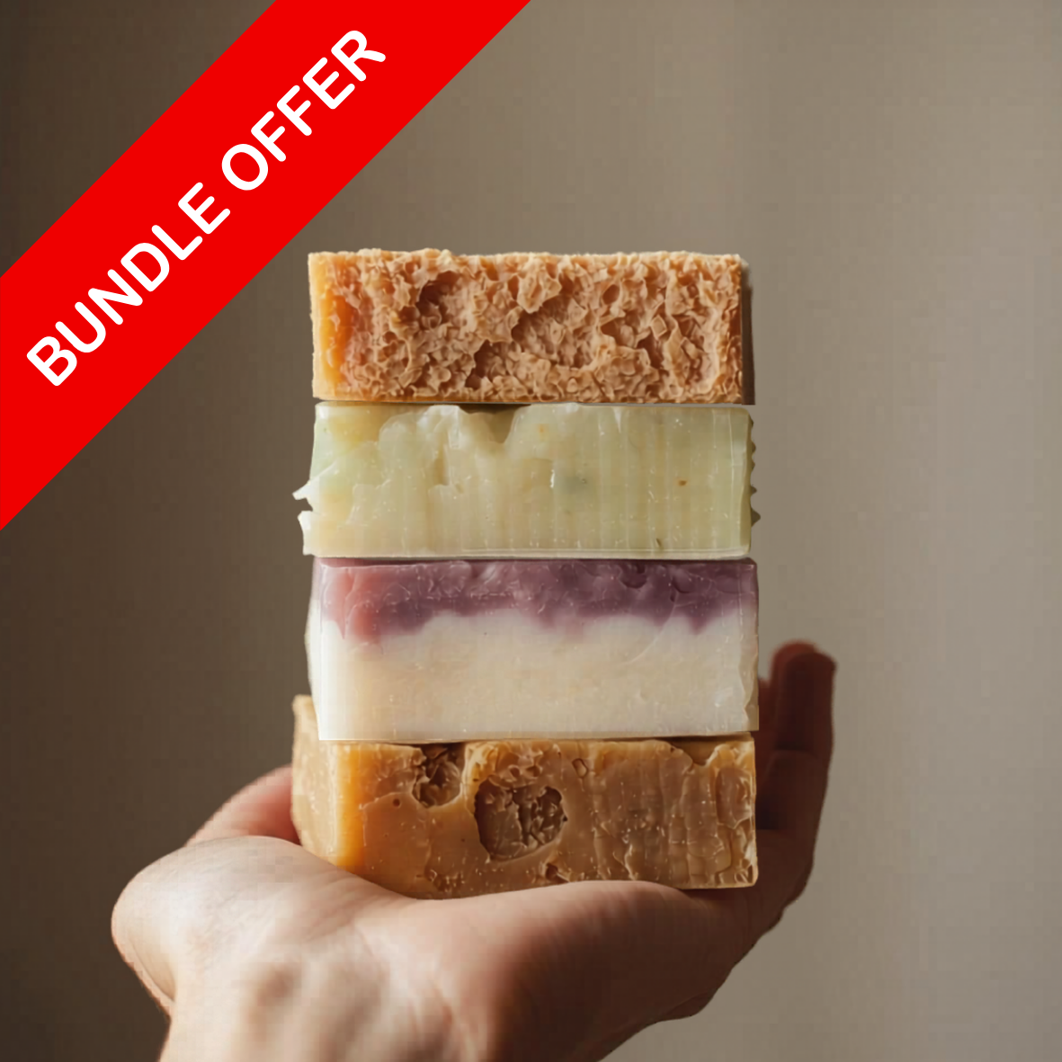 Seconds Bundle natural soap sale. Handmade in New Zealand