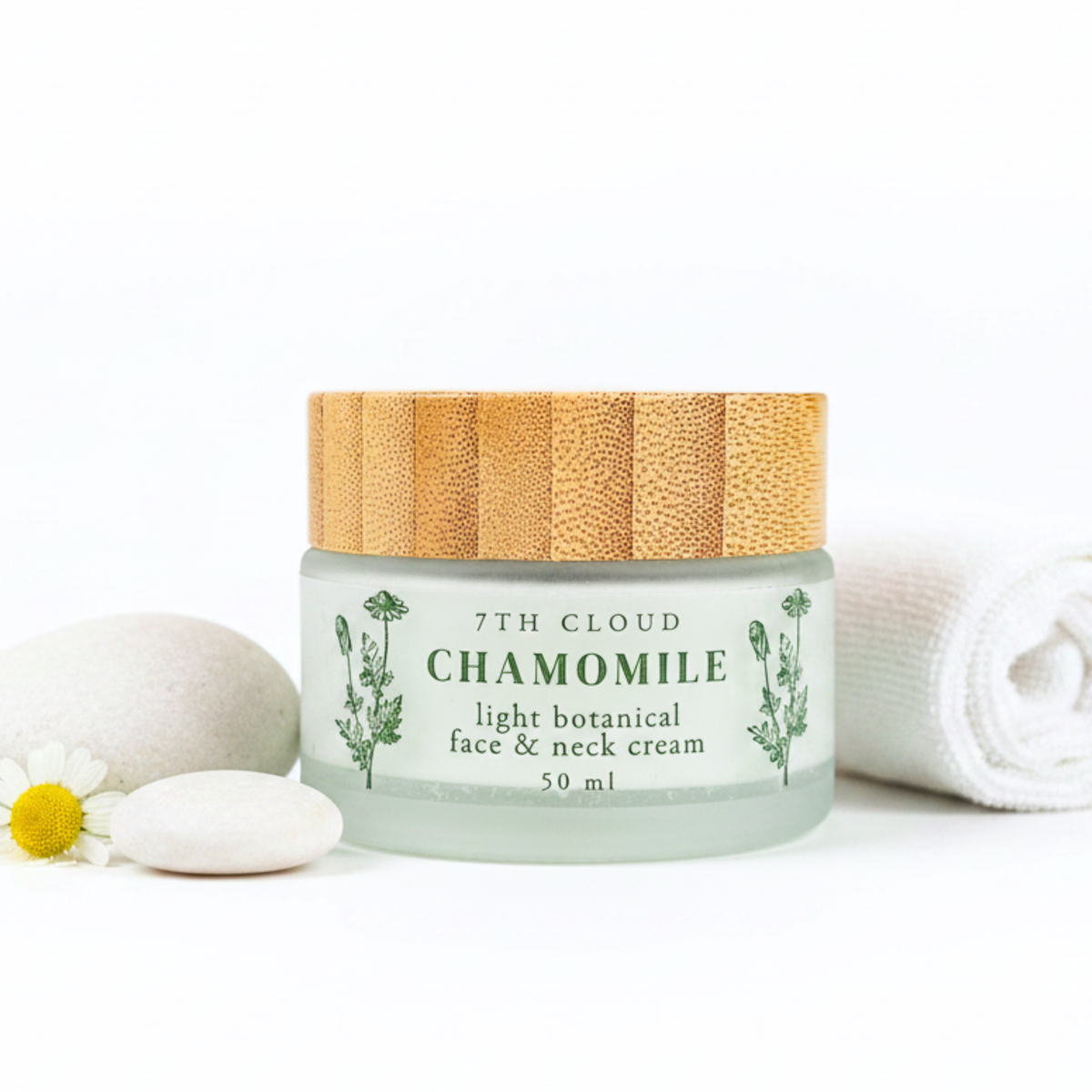 Chamomile light botanical face and neck cream made in New Zealand
