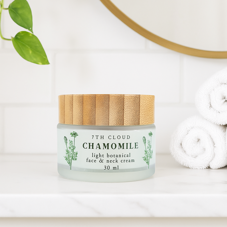 Chamomile light botanical face and neck cream made in New Zealand