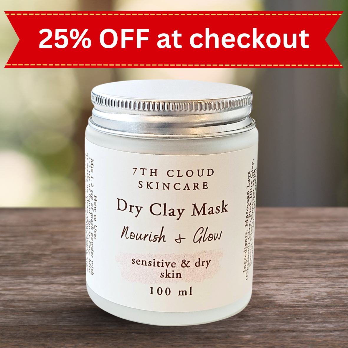 Nourish & Glow Dry Clay Mask | Sensitive & Dry Skin