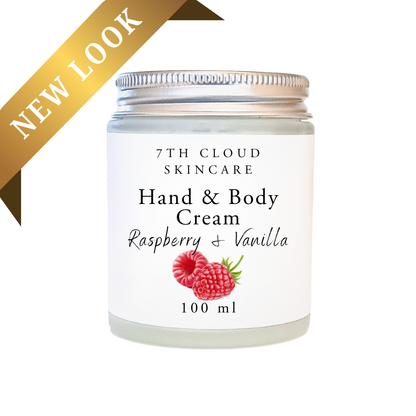 Raspberry and vanilla hand and body cream, handmade in New Zealand