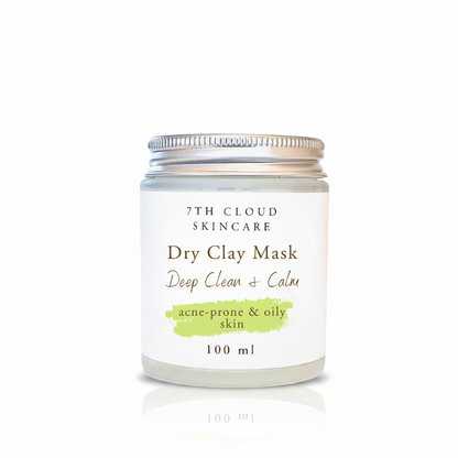 Deep Clean and Calm Dry Clay mask for acne-prone and oily skin handmade in New Zealand