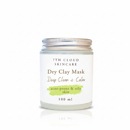 Deep Clean and Calm Dry Clay mask for acne-prone and oily skin handmade in New Zealand