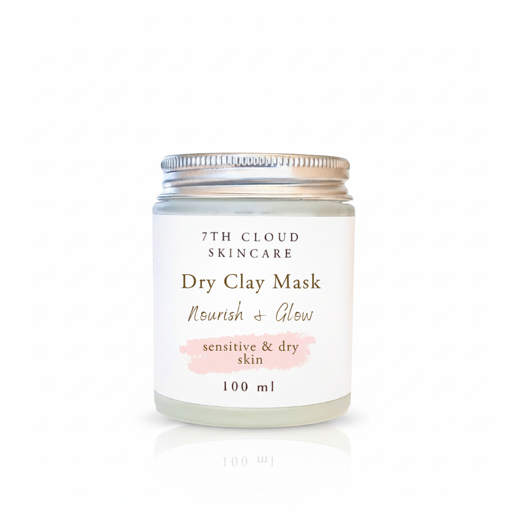 Nourish and Glow Dry Cay Mask for sensitive and dry skin handmade in New Zealand