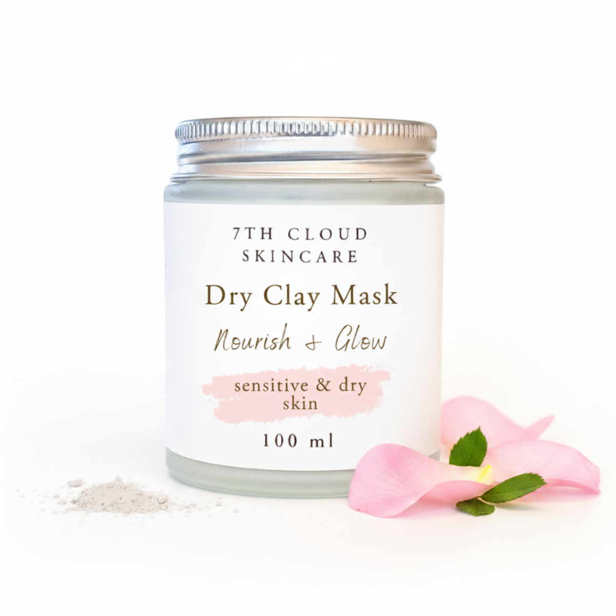 Nourish and Glow Dry Cay Mask for sensitive and dry skin handmade in New Zealand