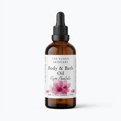 Flora Absolute Body and Bath Oil handmade in New Zealand