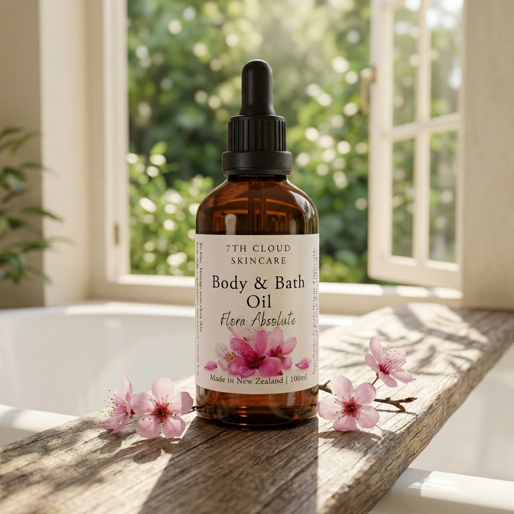 Flora Absolute Body and Bath Oil handmade in New Zealand