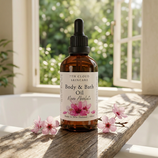 Flora Absolute Body and Bath Oil handmade in New Zealand