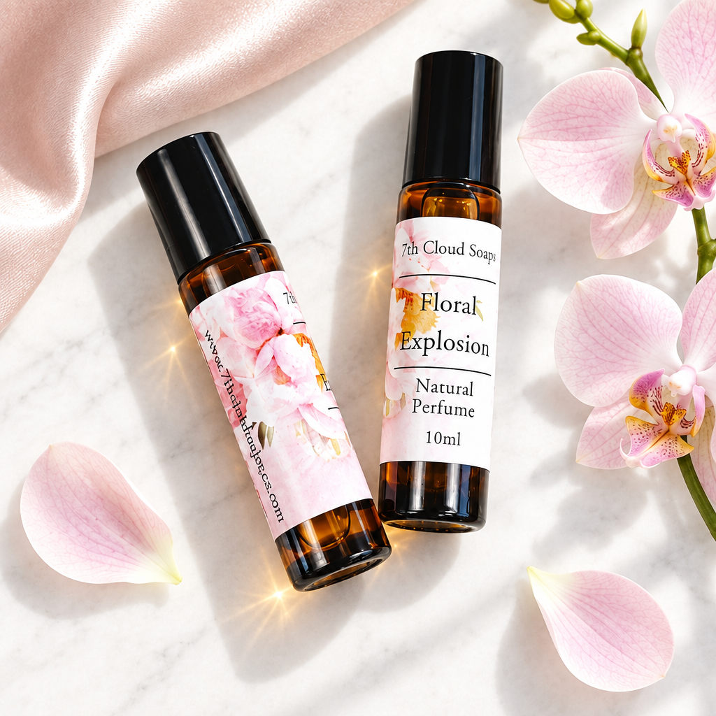 Floral Explosion natural roll-on perfume, handmade in New Zealand