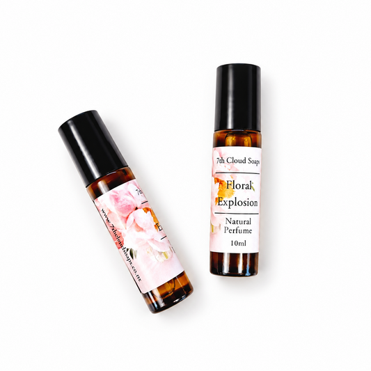 Floral Explosion natural roll-on perfume, handmade in New Zealand