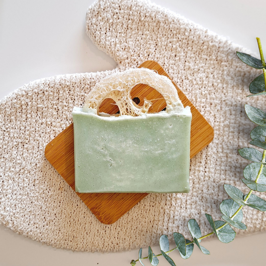 Gardeners Exfoliating Loofah Soap handmade in New Zealand