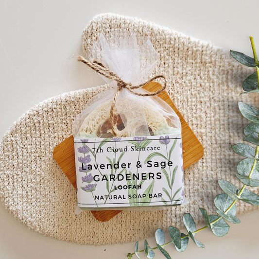 Gardeners Exfoliating Loofah Soap handmade in New Zealand