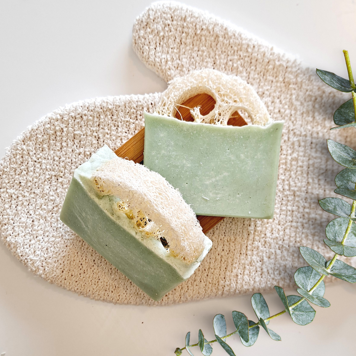 Gardeners Exfoliating Loofah Soap handmade in New Zealand