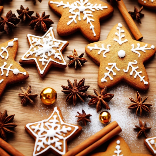 Gingerbread fragrance oil infused with Cinnamon Leaf, Clove Leaf, Ginger, and Nutmeg essential oils. New Zealand