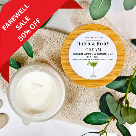 Green Apple Cucumber Martini Hand and Body cream. Final sale New Zealand