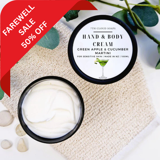 Green Apple Cucumber Martini Hand and Body cream. Final sale New Zealand