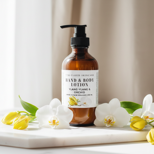 Hand and body lotion Ylang-Ylang and orchid handmade in New Zealand
