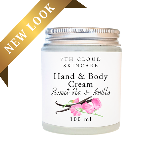 Sweet Pea and vanilla hand and body cream, handmade in New Zealand
