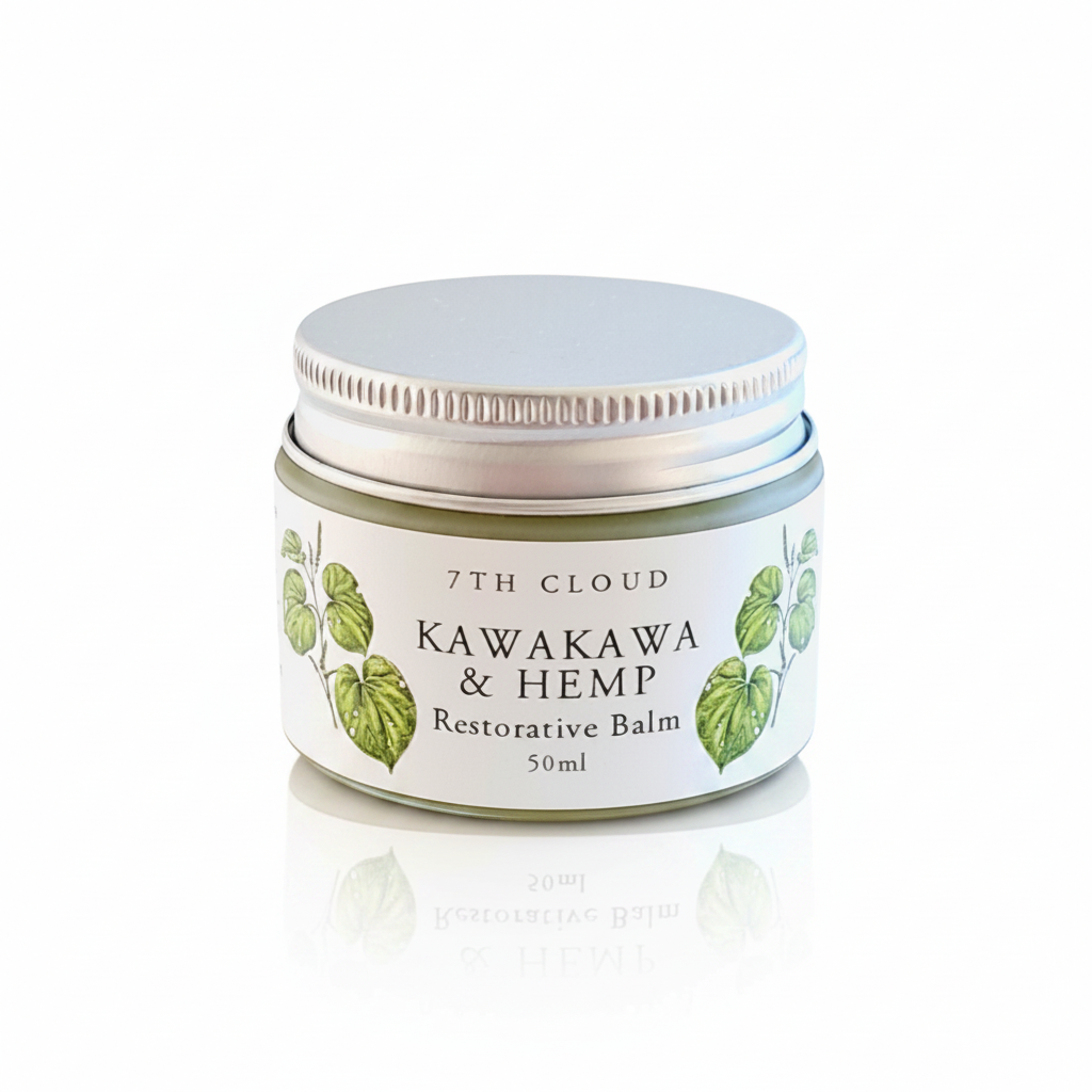 Restorative balm Kawakawa and Hemp. Handmade in New Zealand