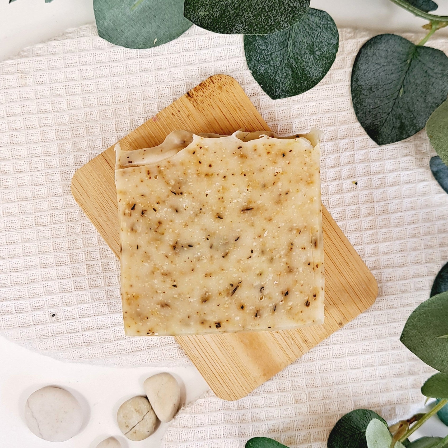 Kawakawa & Musk natural soap bar handmade in New Zealand
