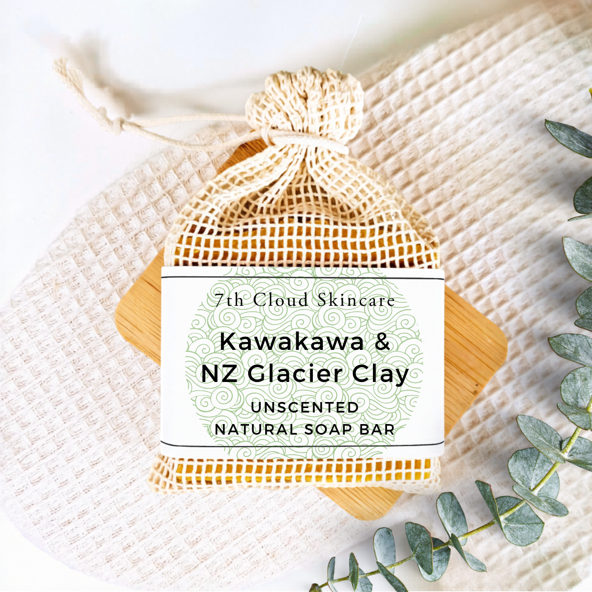 Kawakawa Glacier Clay natural soap handmade in New Zealand
