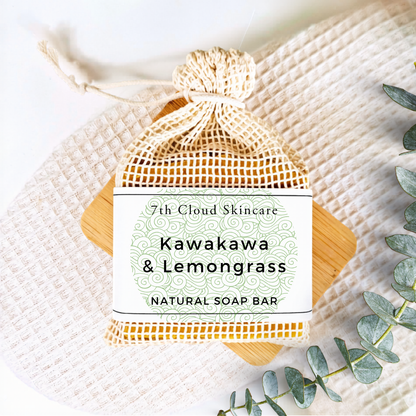 Natural Kawakawa Lemongrass Soap bar. Handmade in New Zealand
