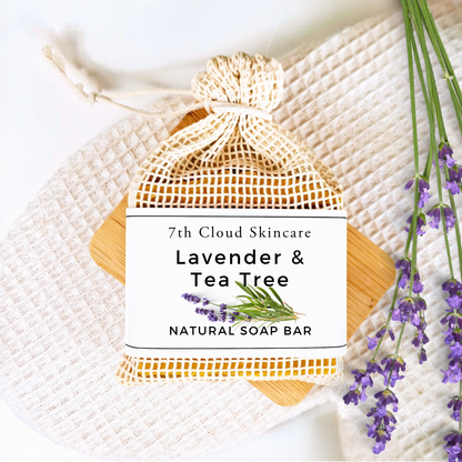 Lavender Tea Tree natural soap bar handmade in New Zealand