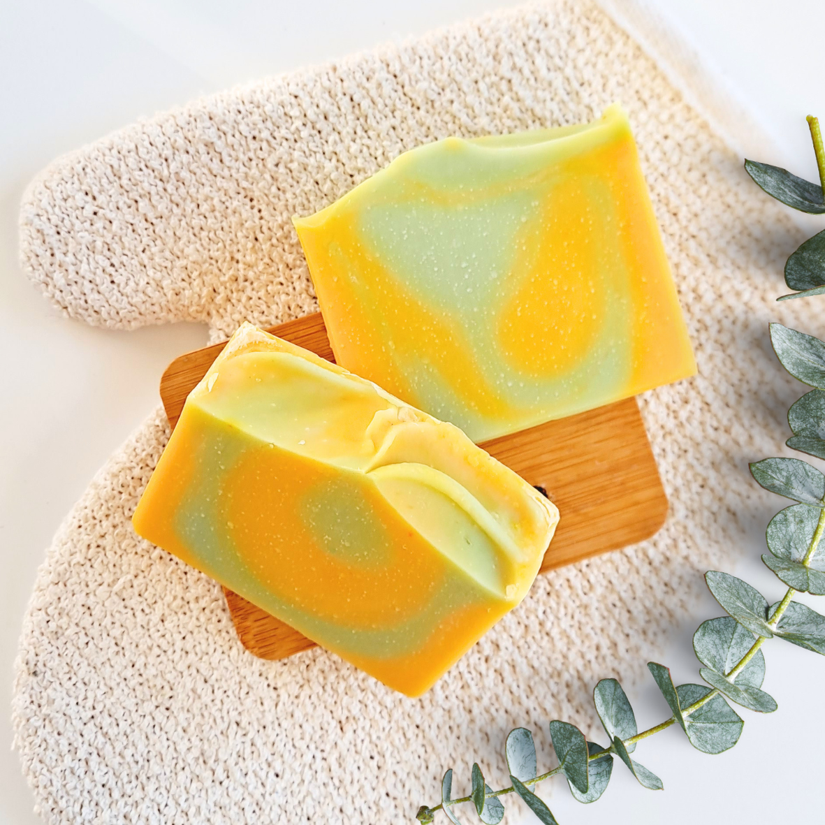 Lime Mango natural soap bar handmade in New Zealand