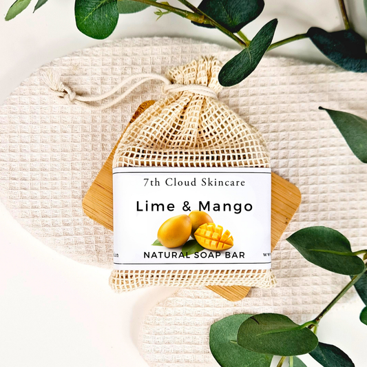 Lime Mango natural soap bar handmade in New Zealand