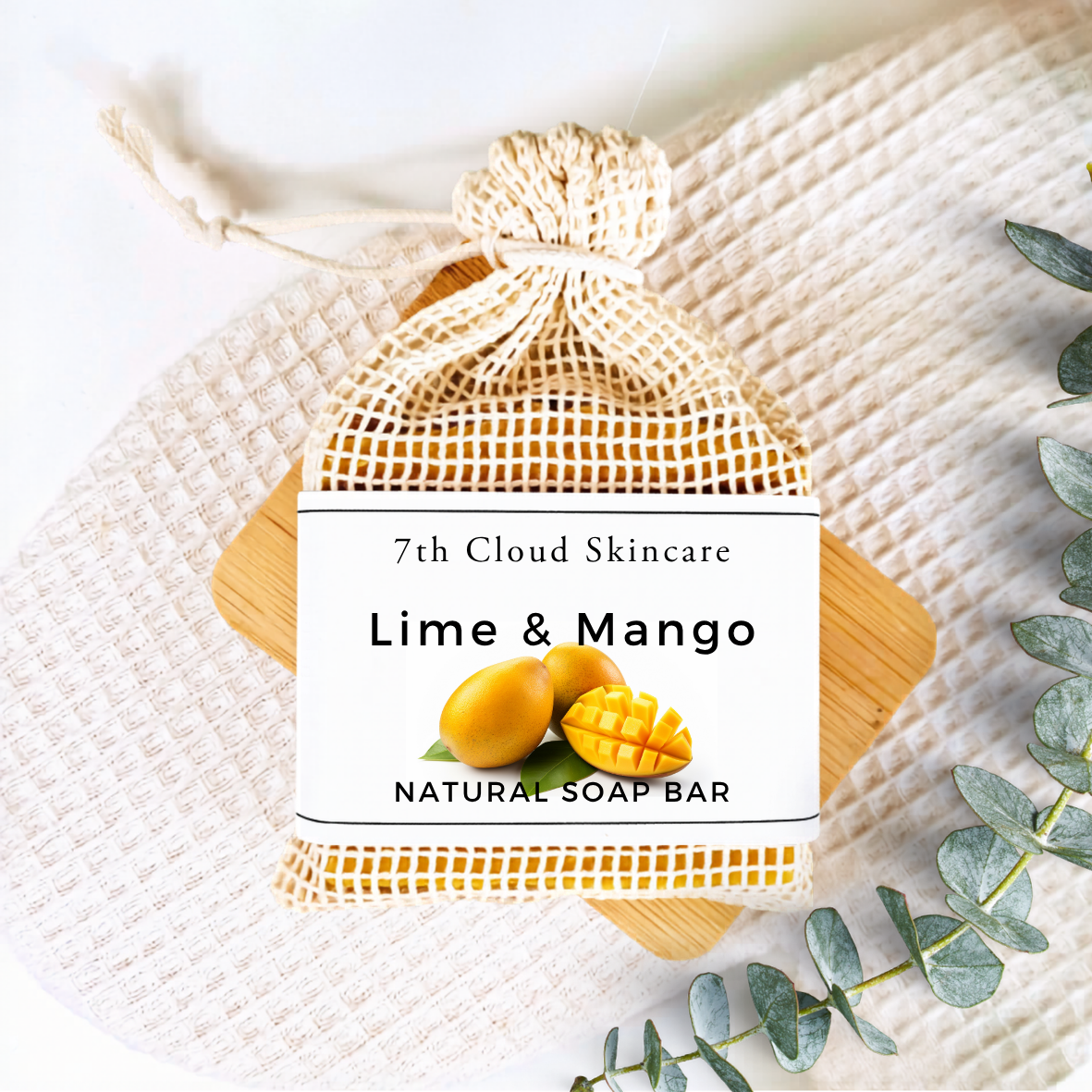 Lime Mango natural soap bar handmade in New Zealand