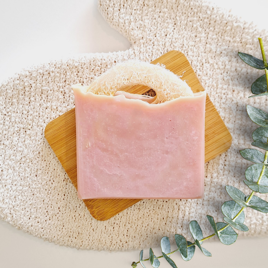 Loofah Soap Gardenia and Frangipani, handmade in New Zealand