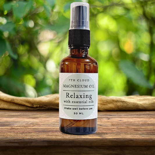 Relaxing Magnesium Oil Spray with essential oils. Handmade in New Zealand