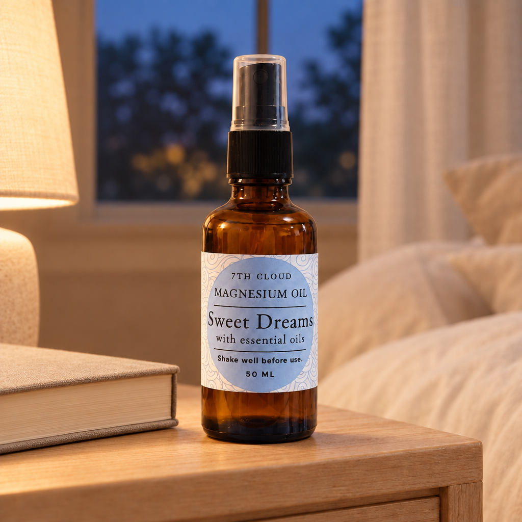 Magnesium Oil spray Sweet Dreams with essential oils blend. Handmade in New Zealand