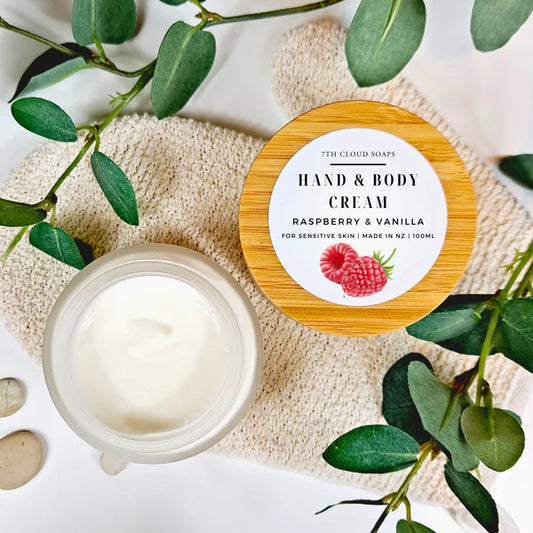 Raspberry and Vanilla Hand and Body cream made in New Zealand