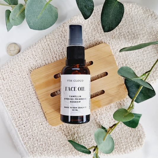 Camellia, Rosehip, and Evening Primrose face oil for dry and sensitive skin