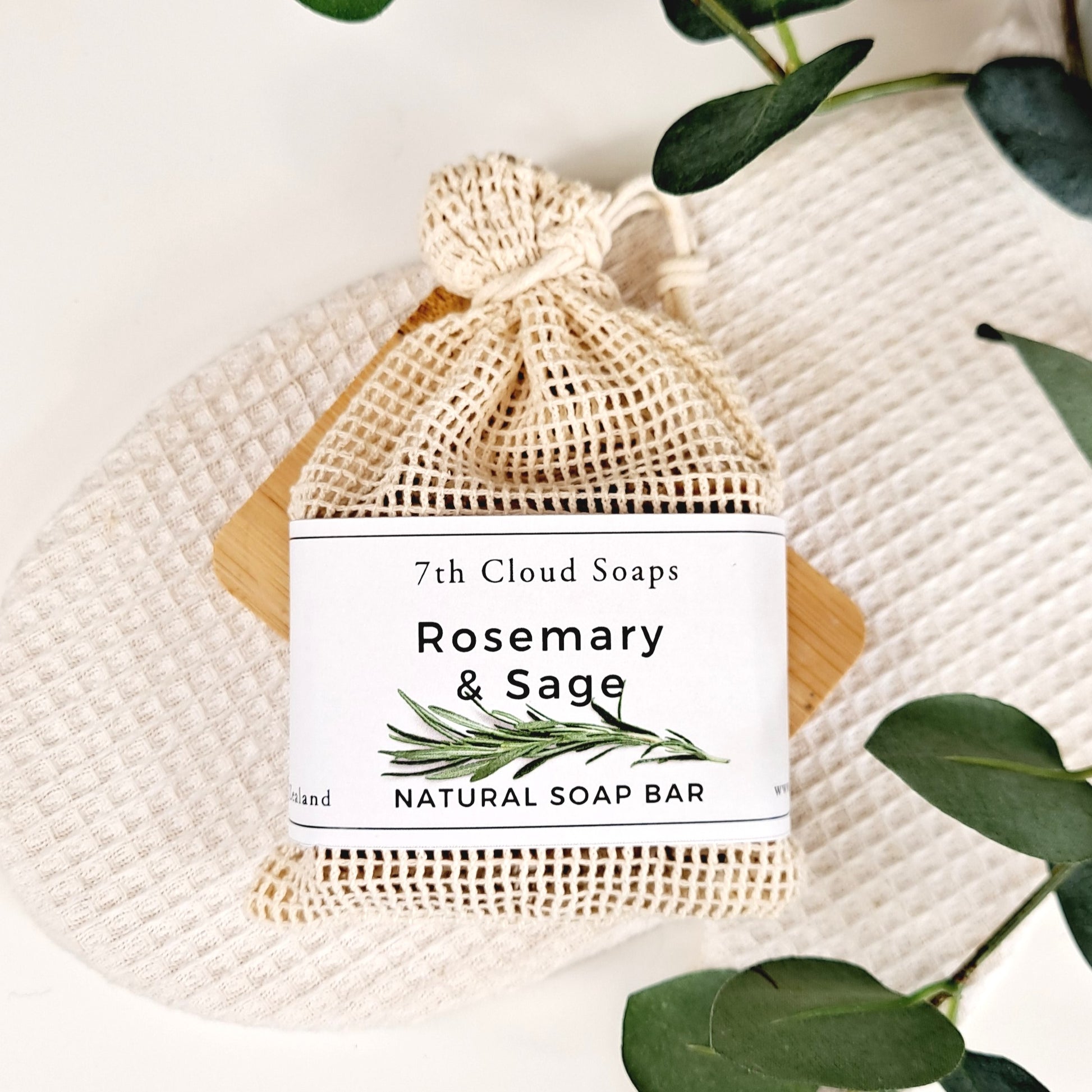 Rosemary & Sage natural soap bar handmade in New Zealand