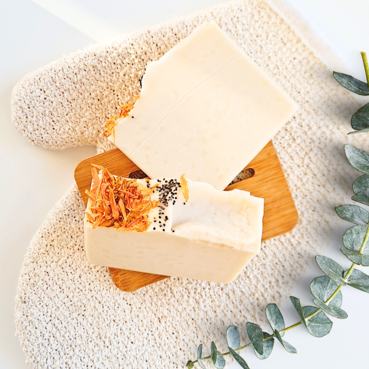 Natural floral soap handmade in New Zealand