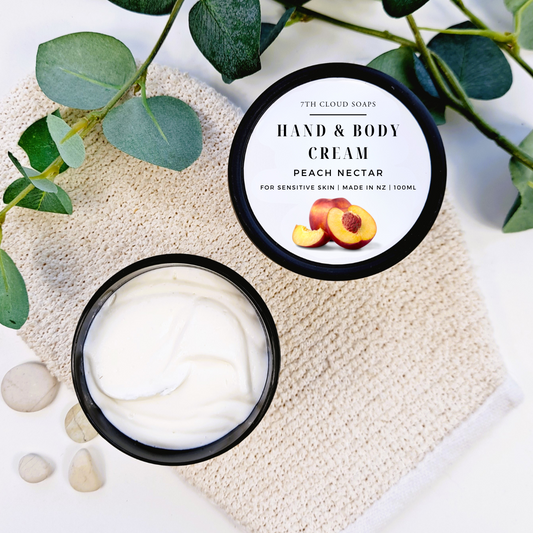 Peach Nectar natural Hand and Body cream made in New Zealand