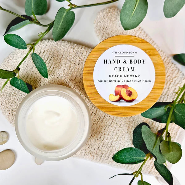 Peach Nectar natural Hand and Body cream made in New Zealand