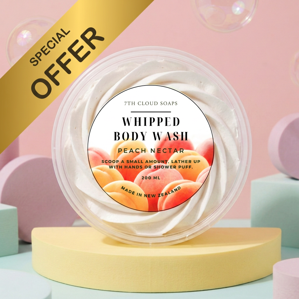 Peach Nectar whipped body wash. New Zealand
