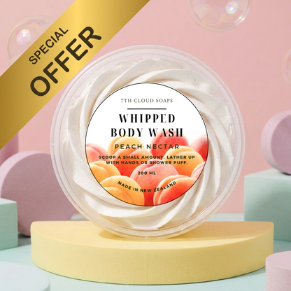 Peach Nectar whipped body wash. New Zealand