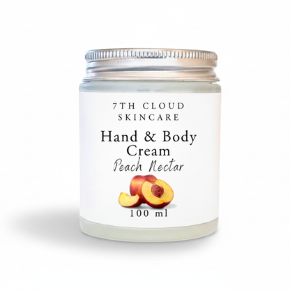 Peach Nectar hand and body cream. Handmade in New Zealand